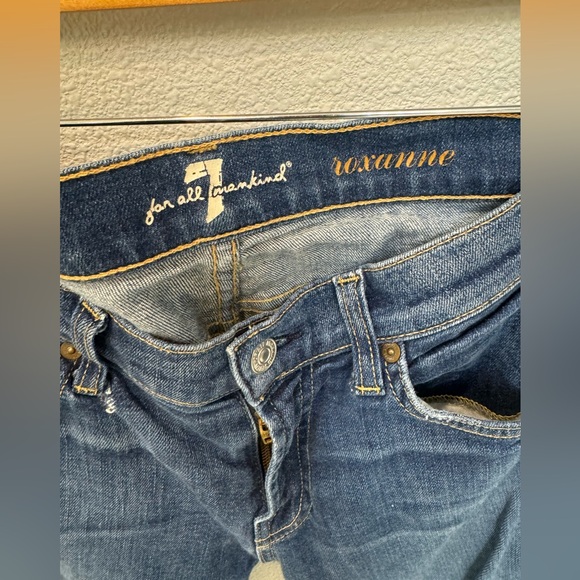 7 For All Mankind Low Rise Skinny Jeans size 29 - Picture 3 of 5